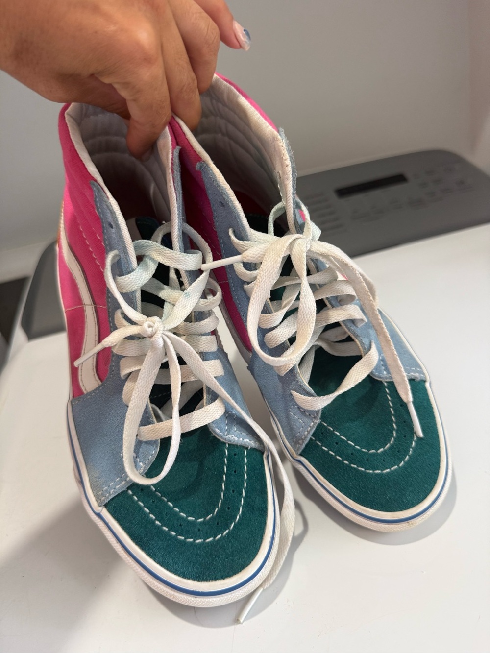 Vans Women’s sk8-Hi colorblock high tops size 6.5